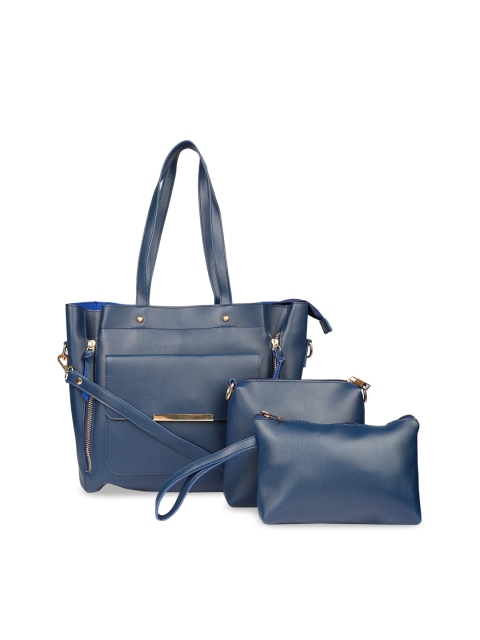 

LEGAL BRIBE Blue Set of 3 Solid Shoulder Bag