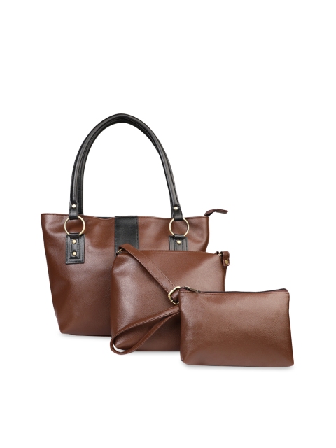 

LEGAL BRIBE Set of 3 Brown Solid Shoulder Bags