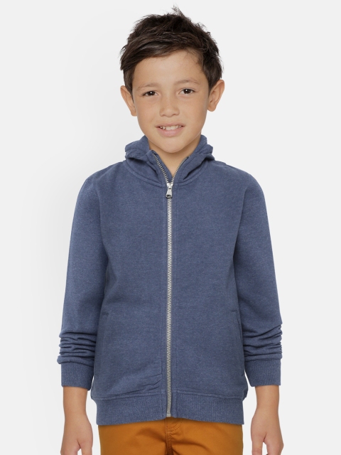 

OVS Boys Blue Solid Hooded Sweatshirt