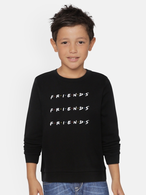 

OVS Girls Black & White Printed Sweatshirt