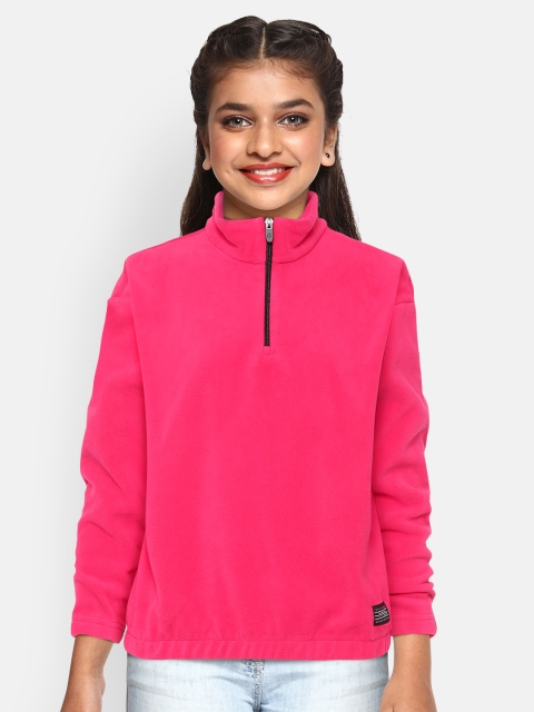 

OVS Girls Pink Solid Sweatshirt