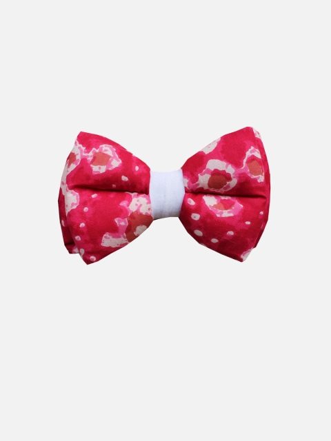 

LANA PAWS Pink & White Bandhani Print Cotton Dog Bow Tie