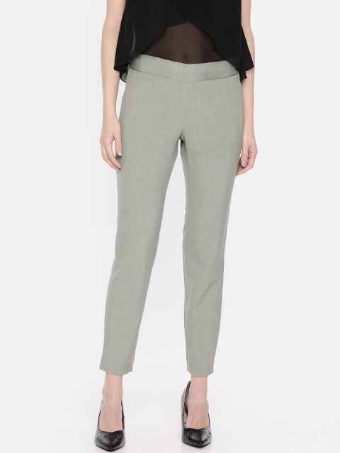 

Vero Moda Women Grey Regular Fit Solid Regular Trousers