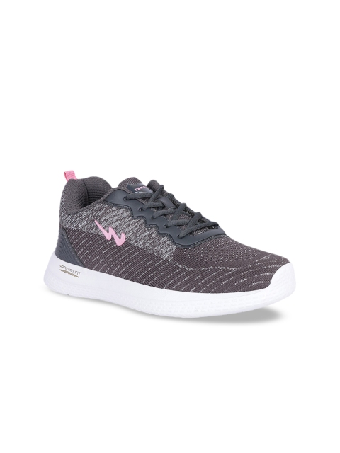 

Campus Women Grey Mesh Running Shoes