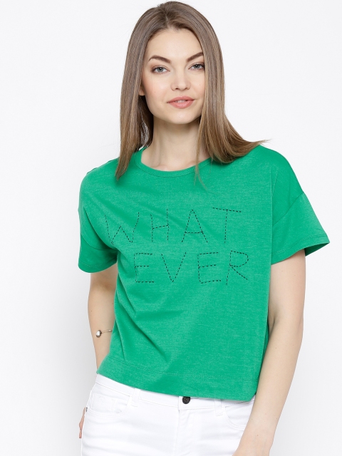 

Vero Moda Green Boxy Top