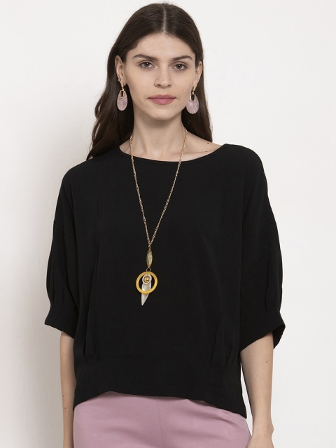 

Global Republic Women Black Solid Top