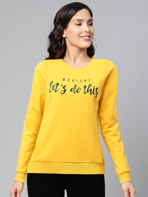 

Vero Moda Women Yellow & Blue Printed Sweatshirt