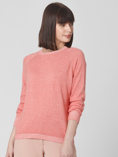 

Vero Moda Women Pink Solid Pullover Pullover