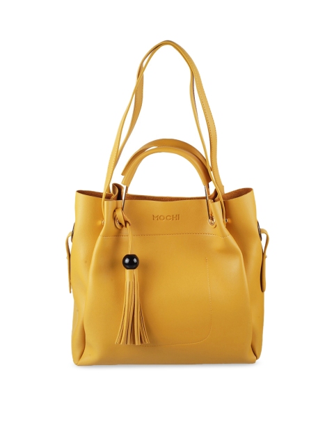 

Mochi Mustard Yellow Solid Shoulder Bag