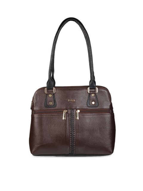 

Mochi Coffee Brown Textured Shoulder Bag
