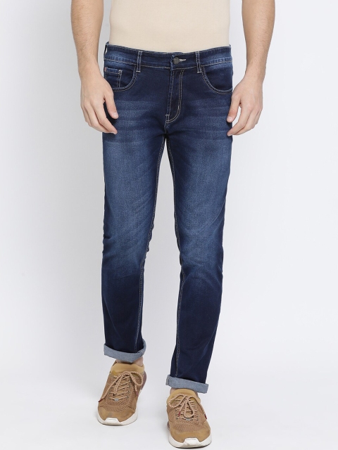 

SWISS MILITARY Men Navy Blue Slim Fit Mid-Rise Clean Look Stretchable Jeans