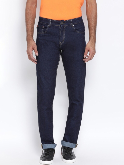 

SWISS MILITARY Men Navy Blue Regular Fit Mid-Rise Clean Look Stretchable Jeans