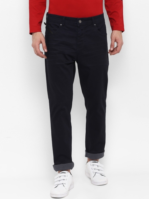 

SWISS MILITARY Men Navy Blue Skinny Fit Mid-Rise Clean Look Stretchable Jeans