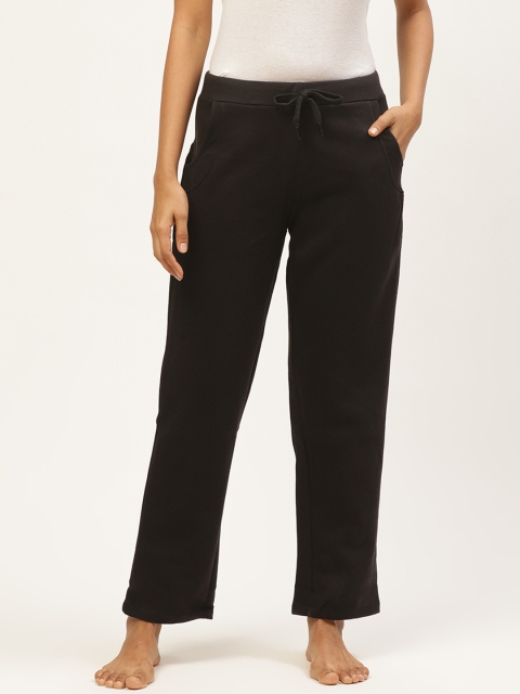 

Sweet Dreams Women Black Solid Lounge Pants