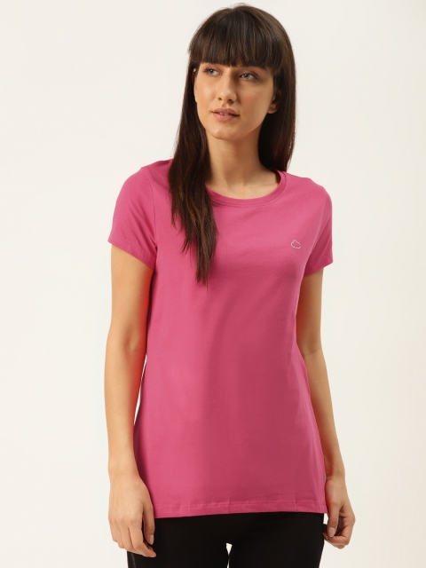 

Sweet Dreams Women Pink Solid Lounge T-shirts