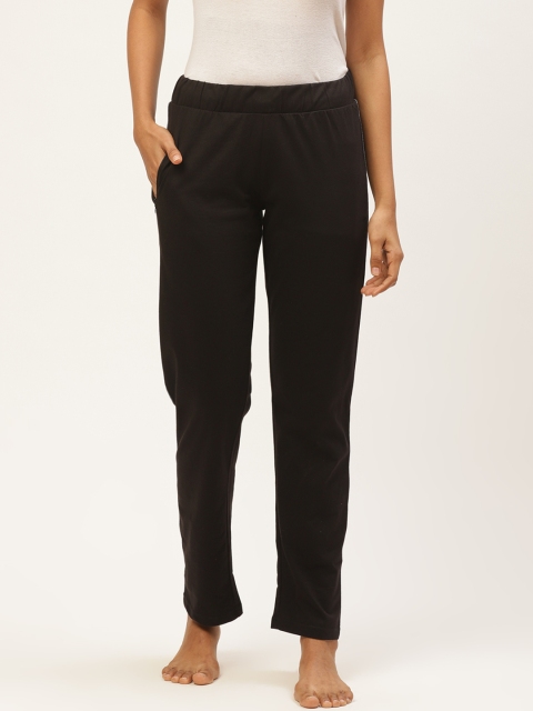 

Sweet Dreams Women Black Solid Lounge Pants