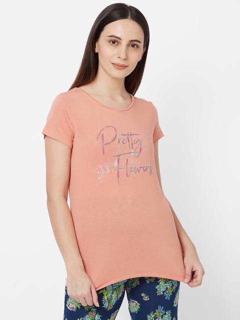 

Sweet Dreams Women Pink Printed Lounge T-Shirt