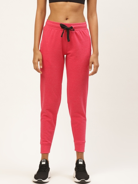 

Sweet Dreams Women Coral Pink Solid Slim Fit Joggers