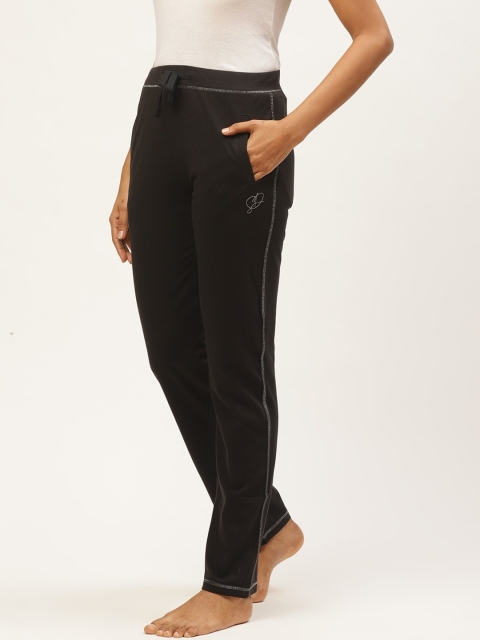 

Sweet Dreams Women Black Solid Lounge Pants