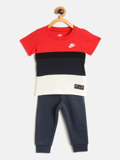 

Nike Boys Red & Navy Blue Air T-shirt with Joggers