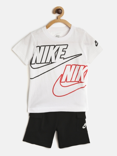 

Nike Boys White & Black NSW T-shirt with Cargo Shorts