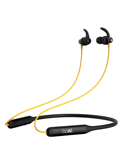 

boAt Rockerz 335 Blazing Yellow Wireless Neckband Charge & Up to 30H Playback