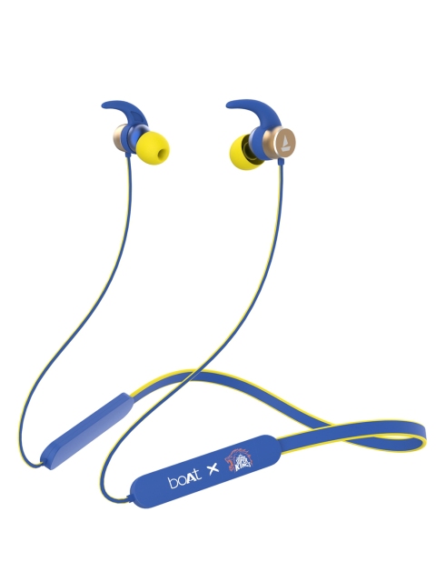 

boAt Rockerz 255 Blue CSK Edition Wireless Earphones with Super Extra Bass IPX5