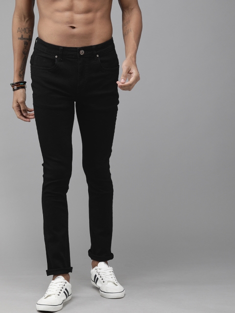 

Roadster Men Black Skinny Fit Mid-Rise Clean Look Stretchable Jeans