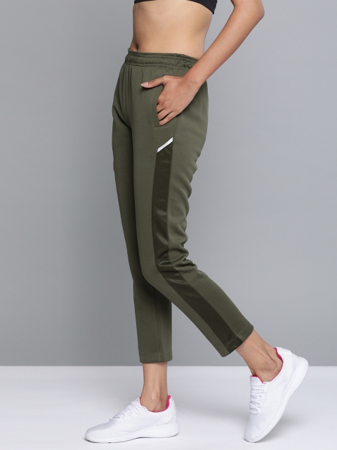 

HRX by Hrithik Roshan Women Burnt Olive Solid Regular Fit Rapid-Dry Running Track Pants