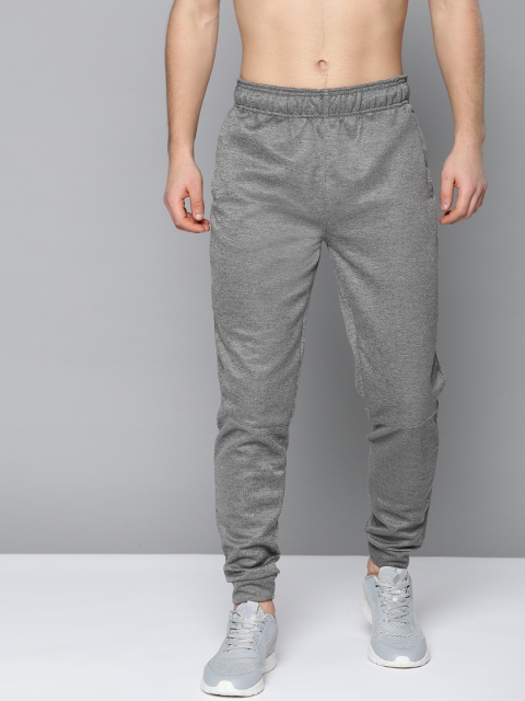 

HRX by Hrithik Roshan Men Grey Melange Solid Regular Fit Rapid-Dry Training Joggers