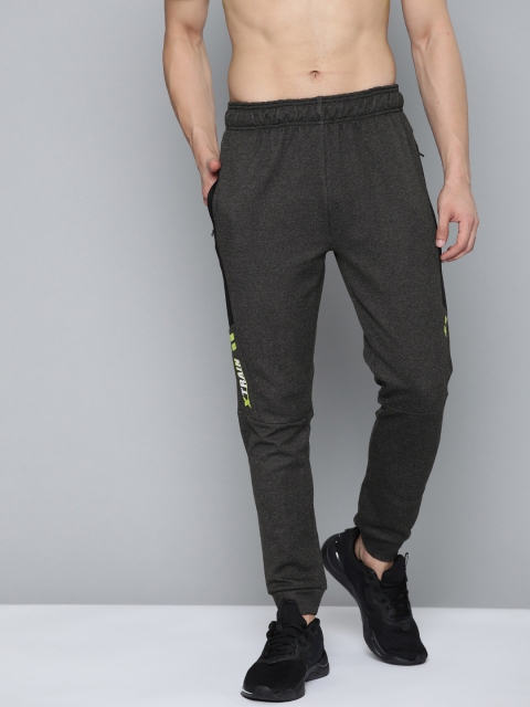 

HRX by Hrithik Roshan Men Anthra Melange Solid Regular Fit Rapid-Dry Training Joggers, Charcoal