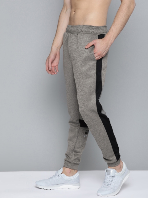 

HRX by Hrithik Roshan Men Grey Melange Solid Regular Fit Rapid-Dry Training Joggers