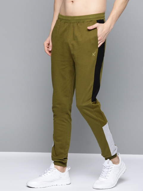 

HRX by Hrithik Roshan Men Avocado Solid Bio-Wash Antimicrobial Lifestyle Joggers, Olive