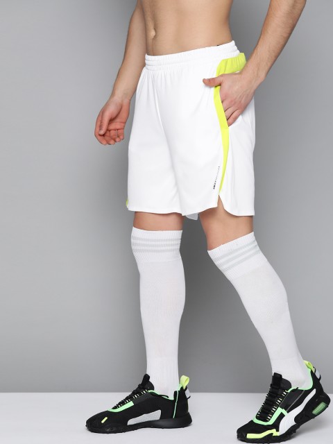 

HRX by Hrithik Roshan Men Optic White Solid Regular Fit Rapid-Dry Football Shorts