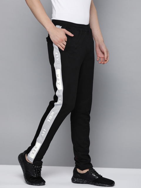 

HRX by Hrithik Roshan Men Jet Black Bio-Wash Antimicrobial Lifestyle Track Pants
