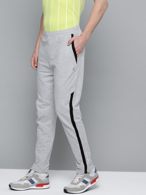 

HRX by Hrithik Roshan Men Grey Melange Solid Regular Fit Melange Lifestyle Track Pants