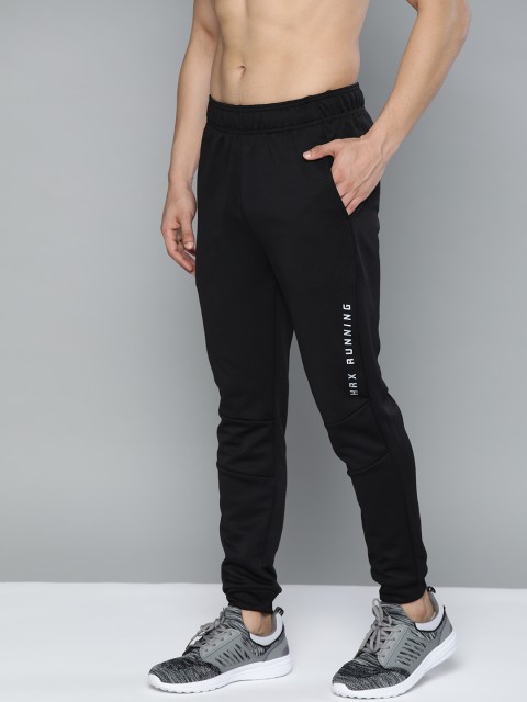 

HRX by Hrithik Roshan Men Jet Black Solid Regular Fit Rapid-Dry Running Joggers