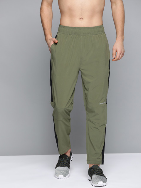 

HRX by Hrithik Roshan Men Burnt Olive Solid Regular Fit Rapid-Dry Running Track Pants