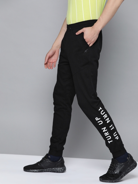 

HRX by Hrithik Roshan Men Jet Black Bio-Wash Antimicrobial Lifestyle Joggers