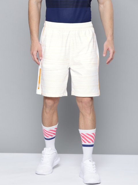 

HRX by Hrithik Roshan Men Optic White AOP Regular Fit Rapid-Dry Racket Sport Shorts