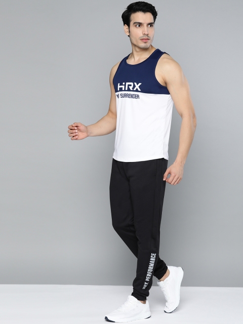 

HRX by Hrithik Roshan Men Black Solid Slim Fit Rapid-Dry Training Joggers