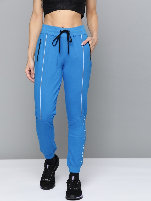 

HRX by Hrithik Roshan Women Directoire Blue Slim Bio-Wash Antimicrobial Lifestyle Joggers