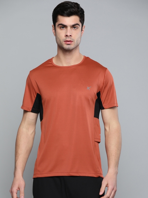 

HRX by Hrithik Roshan Men Bassa Nova Solid Rapid-Dry Outdoor T-shirt, Rust