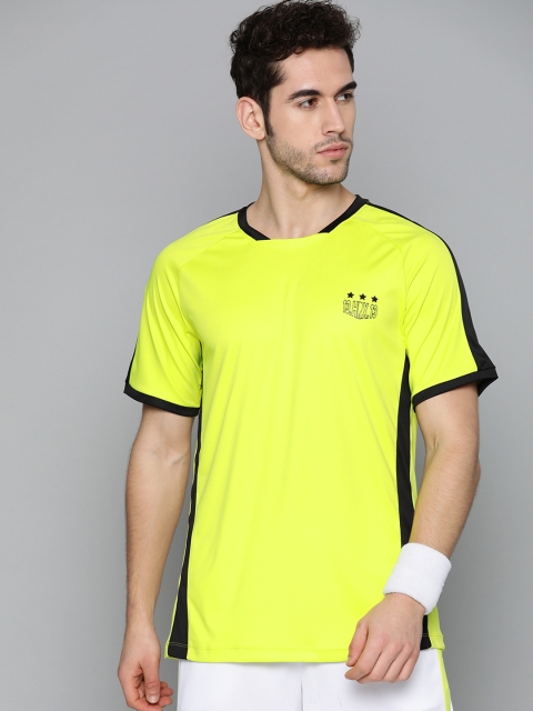 

HRX by Hrithik Roshan Men Sulphur Spring Solid Rapid-Dry Football T-shirt, Fluorescent green