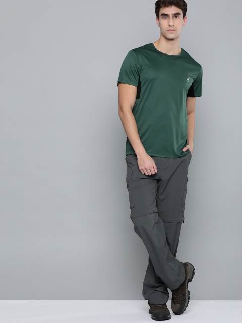 

HRX by Hrithik Roshan Men Jungle Green Solid Rapid-Dry Outdoor T-shirt