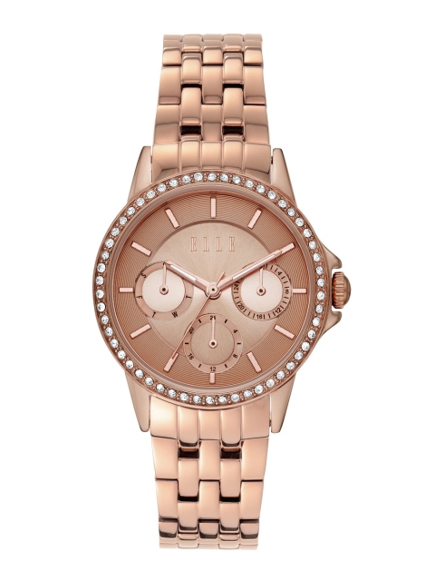 

ELLE Women Rose Gold-Toned Analogue Watch ELL23012