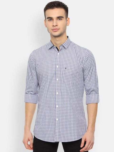 

Van Heusen Sport Men Blue & White Slim Fit Checked Casual Shirt