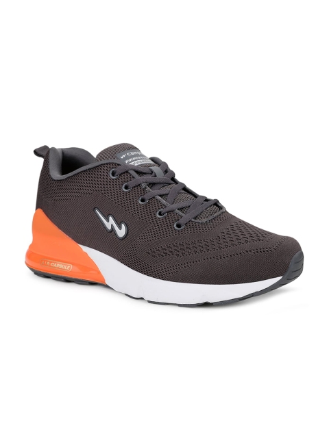 

Campus Men Charcoal Grey North Woven Design Running Shoes