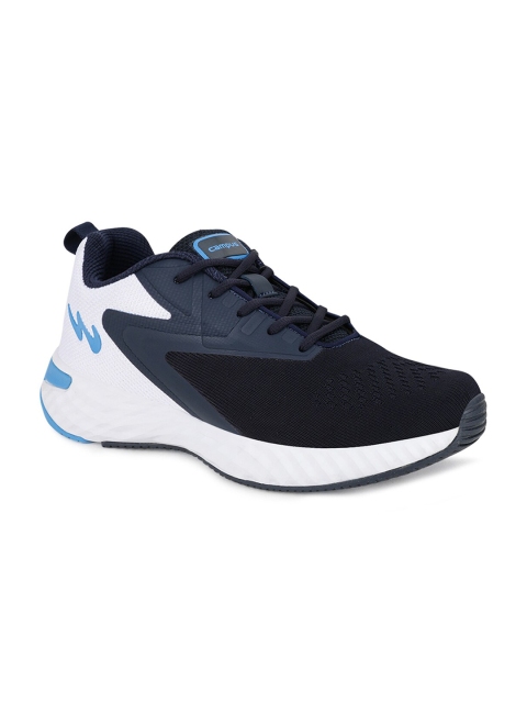 

Campus Men Navy Blue & White Woven Design Running Shoes