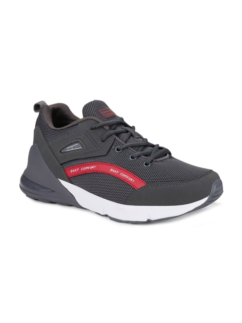 

Campus Men Charcoal Grey Woven Design Running Shoes